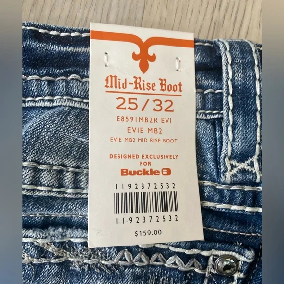 Rock Revival Evie 25/32 mid-rise boot cut jean EXCELLENT-NEW - Picture 10 of 14